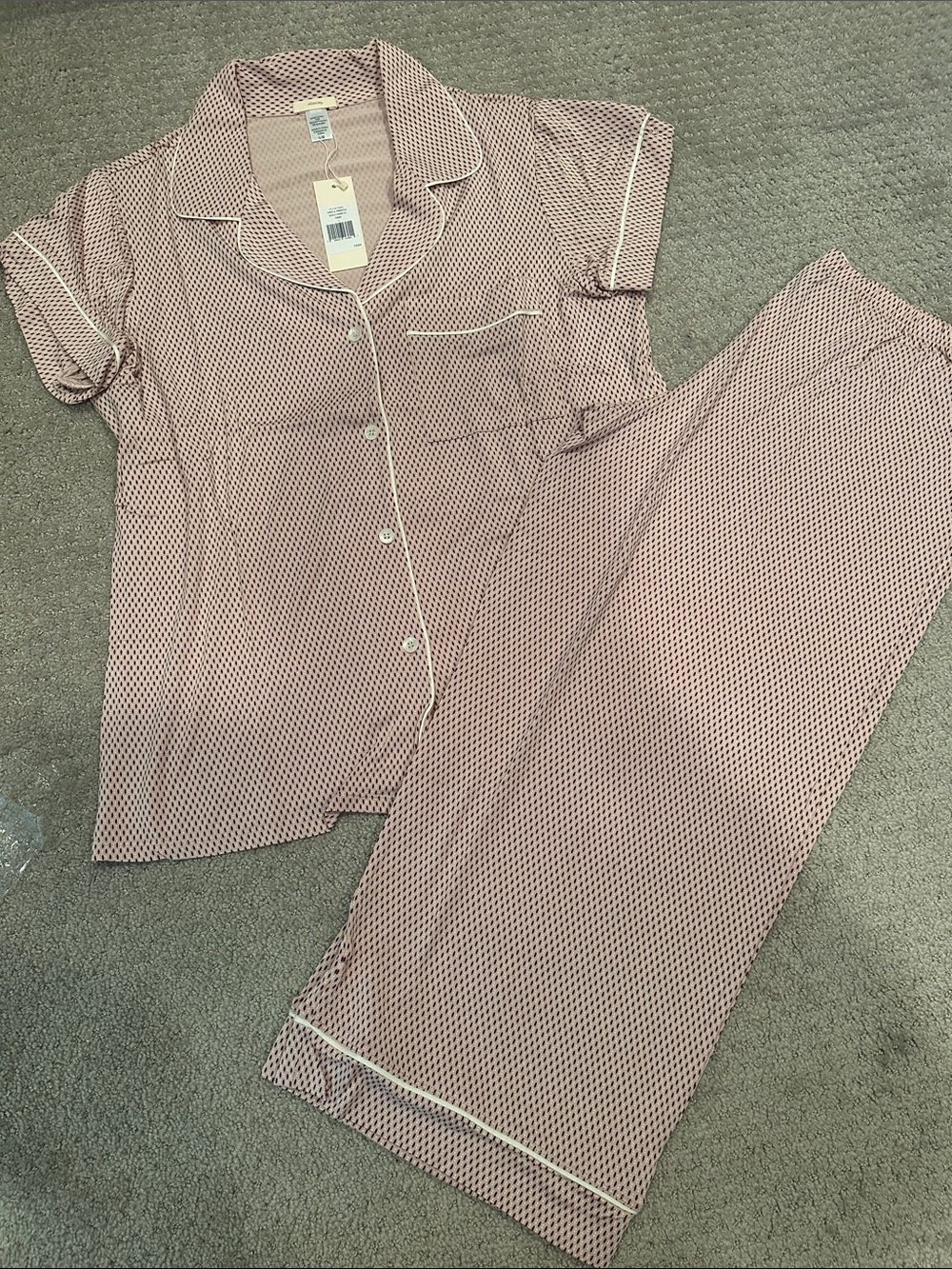 NWT Eberjey Gisele Printed cropped PJs - Picture 4 of 8